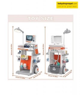 Medical Trolley Playset Interactive Medical Set Dental Trolley With X-RAY For Children Accessories 5