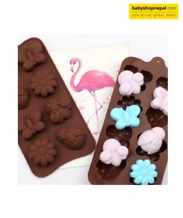 Silicone Insect Chocolate Mould, 8 Holes Shape Mold, Flower and Insect Mold 7