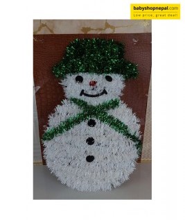 Tinsel Snowman Christmas Decoration-1