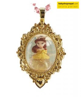 Disney Belle Snow Globe Necklace-1