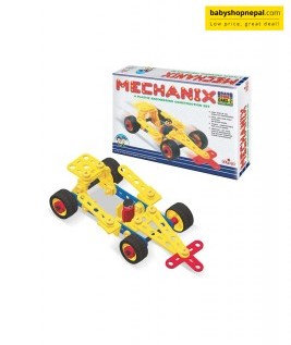 Mechanix Grand Prix CARS-2 | A Plastic Engineering System For Creative Kids | Age 3+ | 7 Models | DIY STEM Toys | Construction Set For Boys & Girls-1