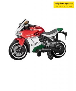 Ducati Children Electric Motorcycle, Ride On Bike, Motorcycle With LED Lights and Bluetooth-1