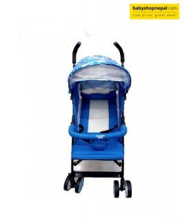 Royal Blue Four Wheel Baby Stroller-2