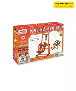 Mechanix AARTI | Motorized Engineering System For Creative Kids | Age 8+ | 5 Festive Models | Smart Bag | Metal Construction Set For Boys & Girls 5