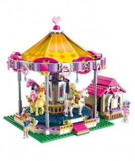Cherry Bricks Toy Horse Carousel-1