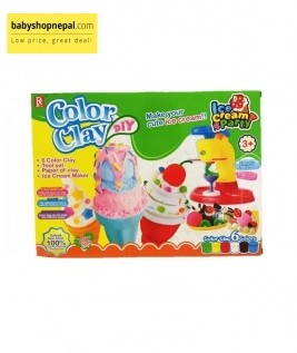 Color Clay Ice Cream Party DIY-1