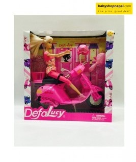 Defa Lucy Doll in Scooter-1