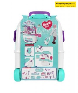 2 IN 1 Doctor Play Set Trolley Suitcase for Kids 3