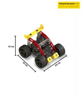 Mechanix MONSTER BUGGIES | Engineering System For Creative Kids | Age 8-99 | 5 Models | DIY STEM Toys | Metal Construction Set For Boys and Girls-2