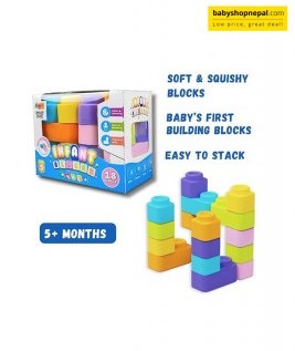 ZEPHYR Soft and Squeezable Infant Building Blocks Set No:2 For Kids  (Multicolor)-2