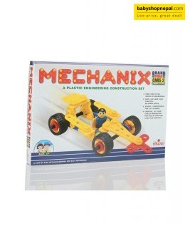 Mechanix Grand Prix CARS-2 | A Plastic Engineering System For Creative Kids | Age 3+ | 7 Models | DIY STEM Toys | Construction Set For Boys & Girls 3