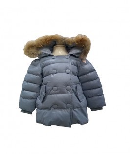 Baby Blue Down Jacket For Kids-1