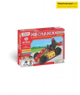 Mechanix Beginner RACERS | Engineering System For Creative Kids | Age 7+ | 2 Models | DIY STEM Toys | Building Construction Set For Boys and Girls 3