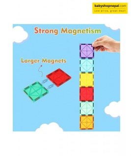 Magnetix 2 Sets 16 Pieces | My First Construction Set | Ideal For Pre-School Activities | Build With Magnet Tiles | Snap-Build-Unsnap Magnatiles 3