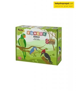 Zephyr 8-in-1 Stencils Birds Craft Kit (Multicolor, 3+ years)-2