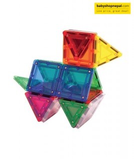 Magnetix 2 Sets 16 Pieces | My First Construction Set | Ideal For Pre-School Activities | Build With Magnet Tiles | Snap-Build-Unsnap Magnatiles 5