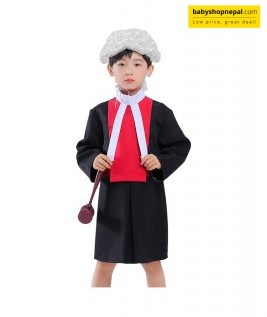 Children Judge Costume, Halloween Costume for Kids, Fancy Dress for Kids Jobs Character Dress-2