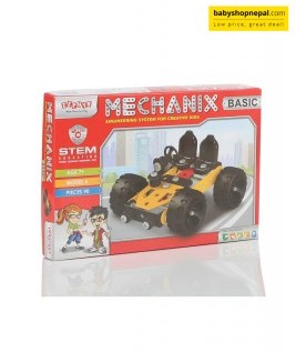 MECHANIX BASIC | Engineering System For Creative Kids | Age 7+ | 6 Models | DIY STEM Toys | Metal Construction Set For Boys and Girls 4