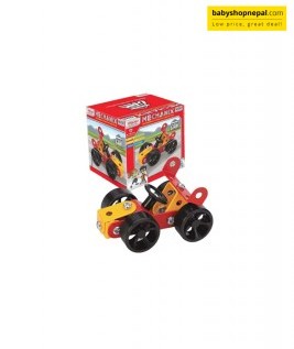 Mechanix MINI CAR | Engineering System For Creative Kids | Age 7+ | 33 Pieces | DIY STEM Toys | Metal Construction Set For Boys and Girls-1