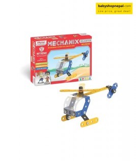 Mechanix Beginner HELICOPTER | Engineering System For Creative Kids | Age 7+ | 2 Models | DIY STEM Toys | Building Construction Set For Boys & Girls-1