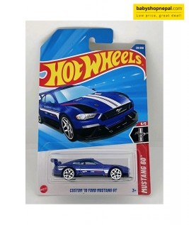 2025 Hot Wheels Custom '18 Ford Mustang GT (Dark Blue) 3