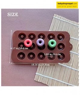 3D Mini Donuts Silicone Chocolate Molds, Silicone Mold Baking Tools, Non-Sticky Soap, Candy, Gummy, Cake, Chocolate Baking Molds  8