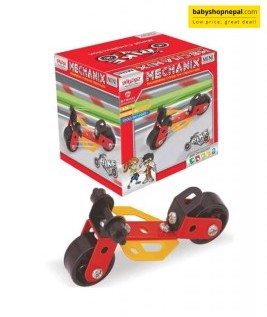 Mechanix MINI BIKE | Engineering System For Creative Kids | Age 7+ | 26 Pieces | DIY STEM Toys | Metal Construction Set For Boys and Girls-1