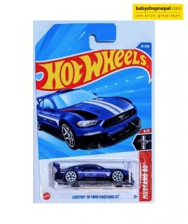 2025 Hot Wheels Custom '18 Ford Mustang GT (Dark Blue) 4