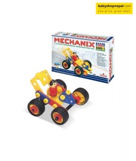 Mechanix Grand Prix CARS-1 | A Plastic Engineering System For Creative Kids | Age 3+ | 4 Models | DIY STEM Toys | Construction Set For Boys & Girls-1