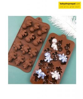 Cute Dinosaurs Shaped Silicone Chocolate Molds, Non-Stick Baking Tools, Kitchen Chocolate Candy, Jelly Fudge Sorbet Decoration  4
