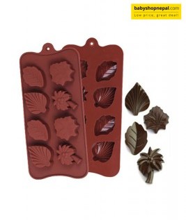 Silicone Palm Leaf Molds, 8 Cavity Leaf Silicone Chocolate Cake Molds 3
