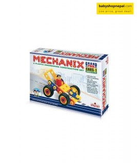 Mechanix Grand Prix CARS-1 | A Plastic Engineering System For Creative Kids | Age 3+ | 4 Models | DIY STEM Toys | Construction Set For Boys & Girls 4