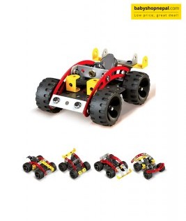 Mechanix MONSTER BUGGIES | Engineering System For Creative Kids | Age 8-99 | 5 Models | DIY STEM Toys | Metal Construction Set For Boys and Girls 6