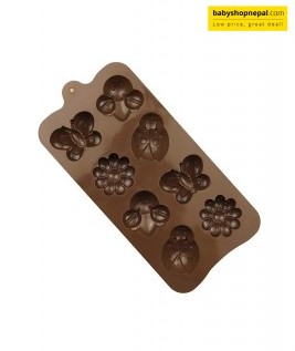 Silicone Insect Chocolate Mould, 8 Holes Shape Mold, Flower and Insect Mold 3