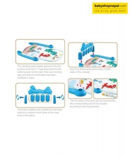 Multifunction Gym Piano Rack with Rattle Instrument, Musical Keyboard Fitness Piano Toys for Infant Babies New Born & Toddlers  3