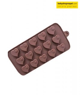 Dimple Heart Shaped Silicone Molds, Chocolate Molds  4