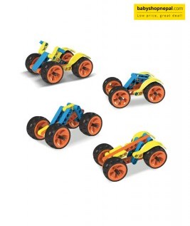 Blix CARS-1| Age 5+ | 4 Models | DIY STEM Toys | Building & Construction Set For Boys & Girls 4