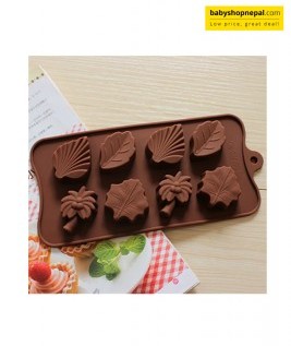 Silicone Palm Leaf Molds, 8 Cavity Leaf Silicone Chocolate Cake Molds 4