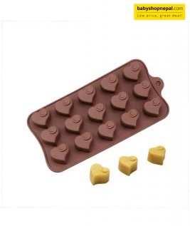 Dimple Heart Shaped Silicone Molds, Chocolate Molds  5