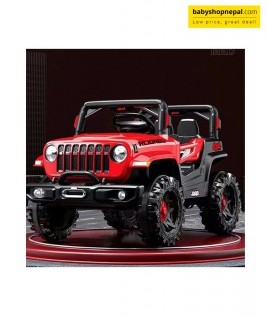 Electric Jeep Battery Operated, Four Wheel Drive Rechargeable Car -1