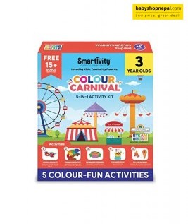 Smartivity Colour Carnival Activity Kit For 3 Years Old Boys & Girls | 5 In 1 Fun Activities - Rainbow Experiment, Colour Goggles, Puzzle & More | Perfect Gift Toys-1