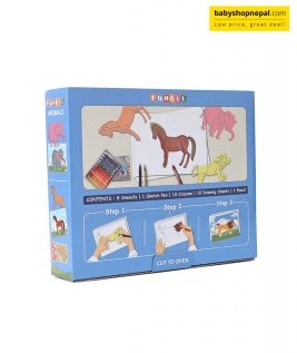 Zephyr Funcil Animals Stencil Set - Multicolour 3