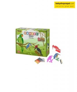 Zephyr 8-in-1 Stencils Birds Craft Kit (Multicolor, 3+ years) 4