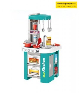 Children Large Kitchen Play Set, Talented Chef Kitchen Set With 49 Pieces -1