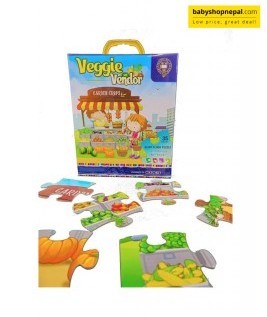 Zephyr Oxford Veggie Vendor Puzzle | Giant Floor Puzzle | 35 Pieces | For Ages 2.5-6 | 48 cm X 71 cm | University of Oxford-2