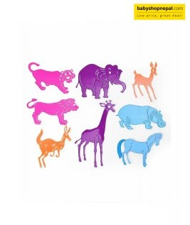 Zephyr Funcil Animals Stencil Set - Multicolour-2