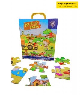 Zephyr Fix-A-Farm Giant Floor Puzzle | University Of Oxford | 35 Pieces | For Ages 2.5-6 | 48 CM X 71 CM-2