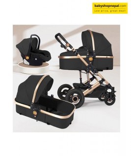 Multifunctional Folding 3-in-1 Baby Stroller with Car Seat 5