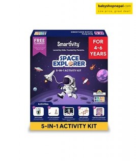 Smartivity Junior Space Explorer | STEM DIY Fun Toy | Educational & Construction Based Activity Game & Gift Kit For Kids 4 To 6 Years-1