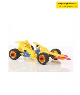 Mechanix Grand Prix CARS-2 | A Plastic Engineering System For Creative Kids | Age 3+ | 7 Models | DIY STEM Toys | Construction Set For Boys & Girls 5